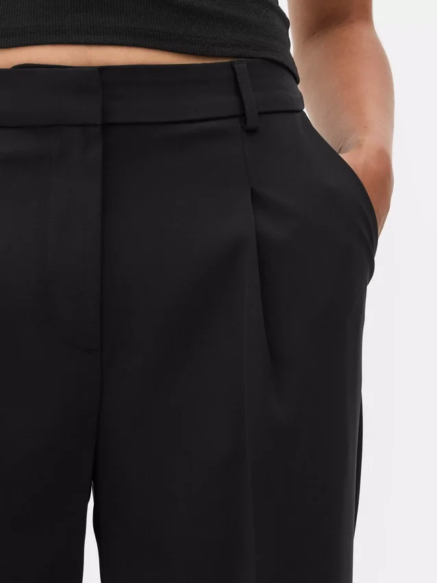Pantalones Lila de pierna recta