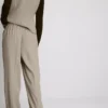 Pantalones Lila de pierna recta