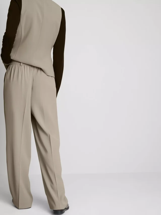 Pantalones Lila de pierna recta