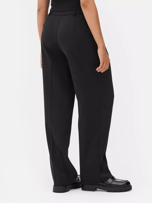 Pantalones Lila de pierna recta