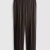 Pantalones Lila de pierna recta