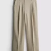 Pantalones Lila de pierna recta