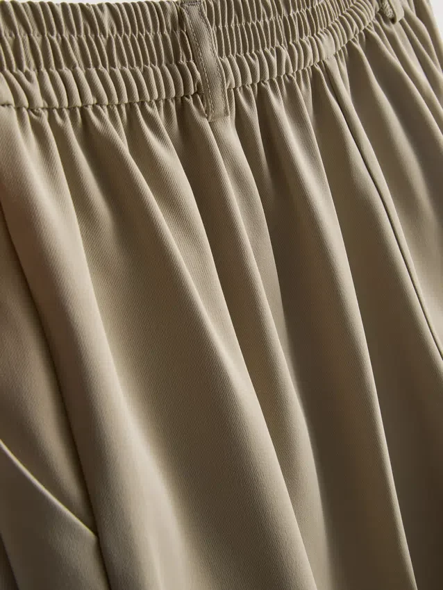 Pantalones Lila de pierna recta