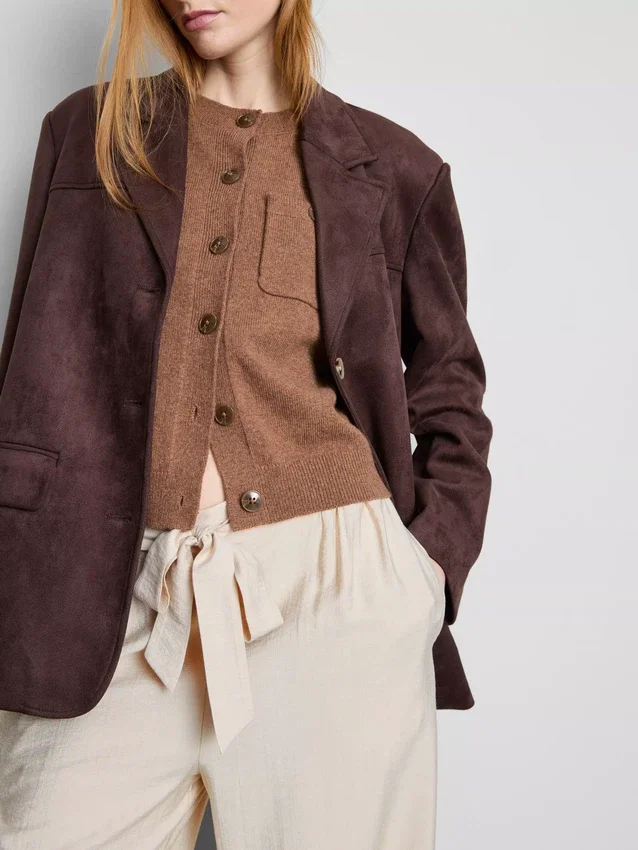 Pantalones palazzo con detalle de moño