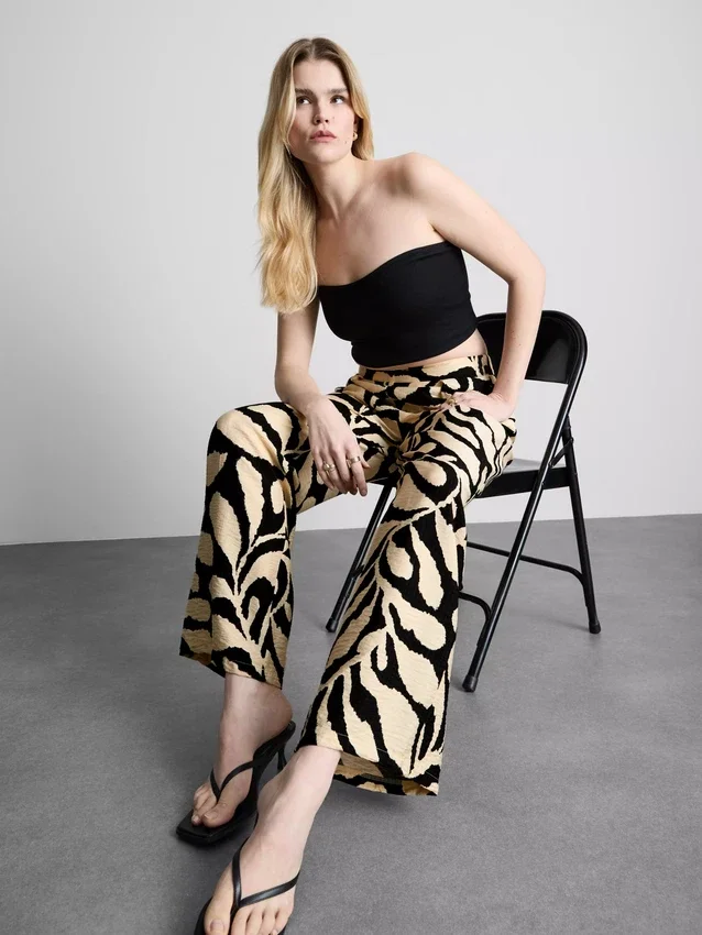 Pantalones palazzo estampados