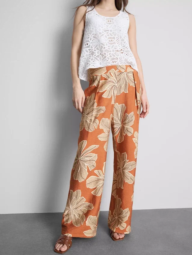 Pantalones palazzo estampados