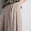 Pantalones tipo culotte de tiro medio y pierna ancha