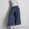 Pantalones vaqueros tipo culote de pierna ancha