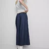 Pantalones vaqueros tipo culote de pierna ancha