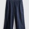 Pantalones vaqueros tipo culote de pierna ancha