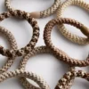 Paquete de 10 elásticos trenzados para el cabello