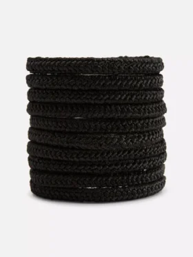 Paquete de 10 ligas gruesas para el cabello