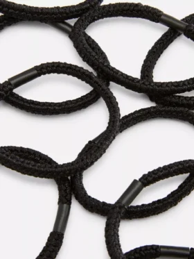 Paquete de 10 ligas gruesas para el cabello