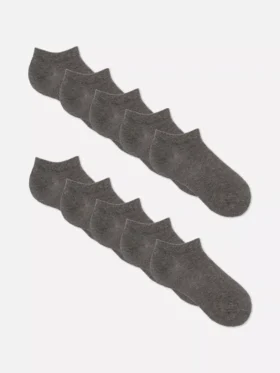 Paquete de 10 pares de calcetines cortos para zapatillas