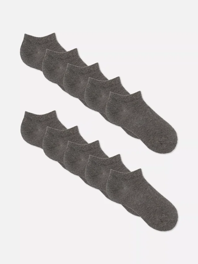 Paquete de 10 pares de calcetines cortos para zapatillas