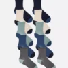 Paquete de 10 pares de calcetines de tobillo con costura plana