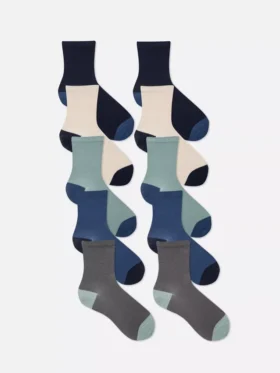 Paquete de 10 pares de calcetines de tobillo con costura plana