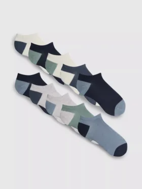 Paquete de 10 pares de calcetines de zapatillas de costura plana