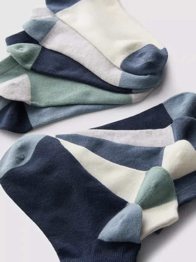 Paquete de 10 pares de calcetines de zapatillas de costura plana