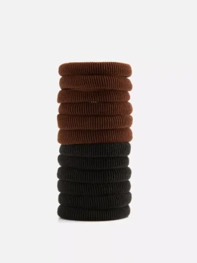 Paquete de 12 ligas para el cabello de tela