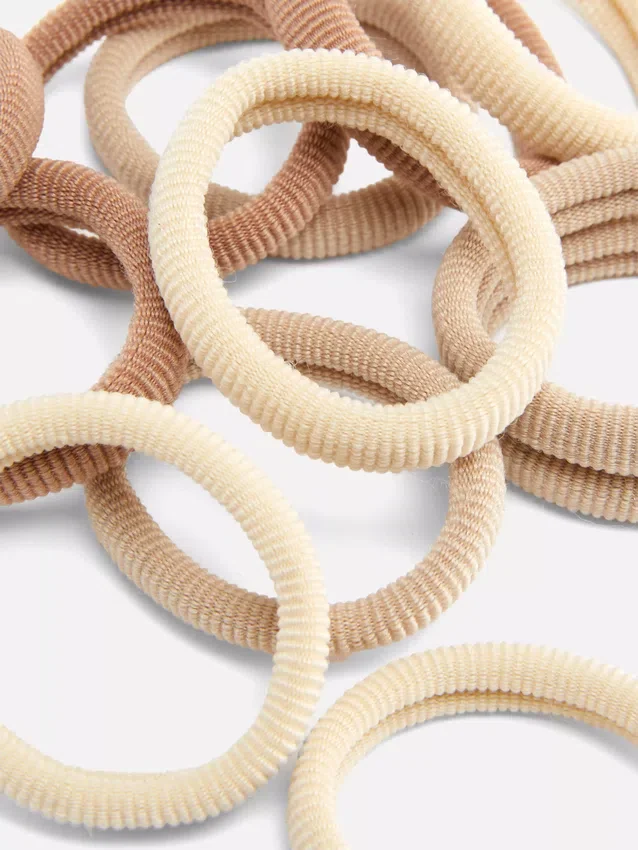 Paquete de 12 ligas para el cabello de tela
