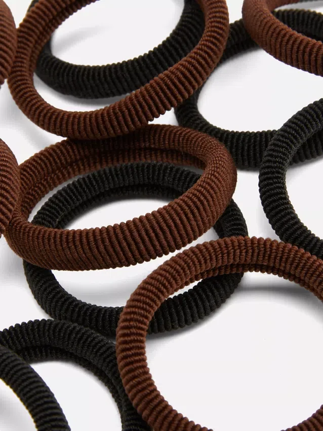 Paquete de 12 ligas para el cabello de tela