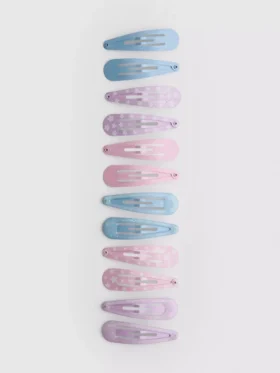 Paquete de 12 pinzas para el cabello con broche, surtidas