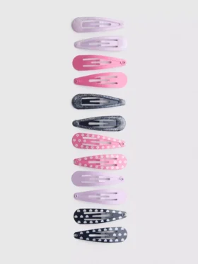 Paquete de 12 pinzas para el cabello con broche, surtidas