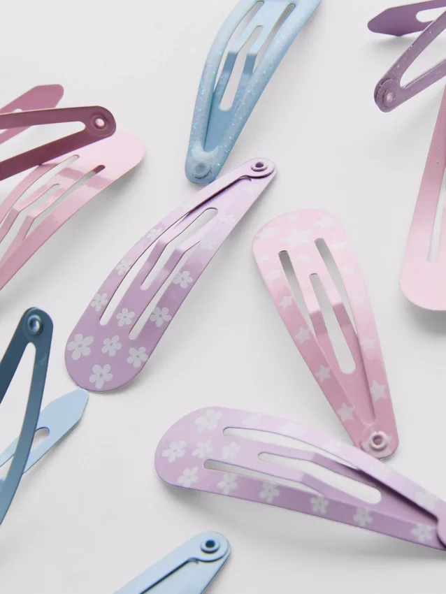 Paquete de 12 pinzas para el cabello con broche, surtidas