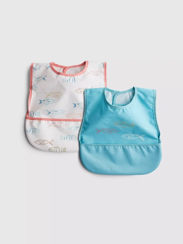 Paquete de 2 baberos envolventes