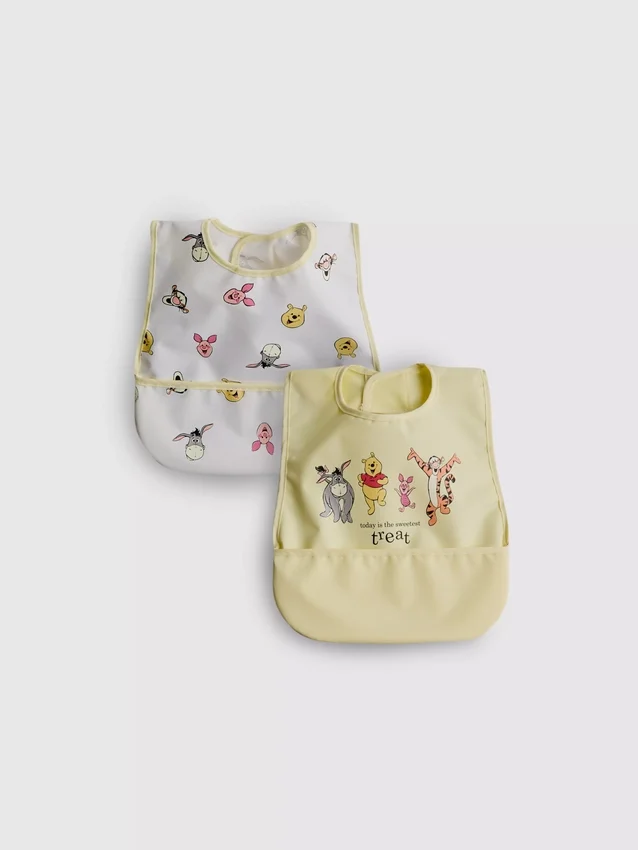 Paquete de 2 baberos envolventes de Winnie the Pooh de Disney