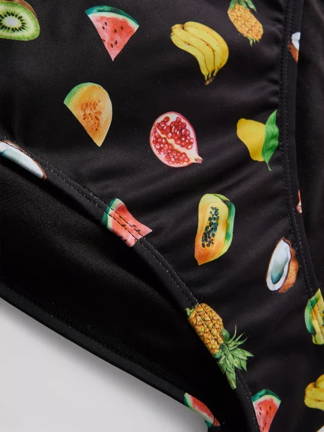 Paquete de 2 braguitas de bikini estampadas con lazo lateral