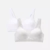 Paquete de 2 bralettes de algodón «Love to Lounge»