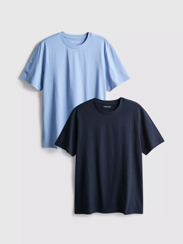 Paquete de 2 camisas de cuello redondo