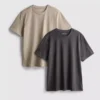 Paquete de 2 camisas de cuello redondo
