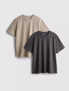 Paquete de 2 camisas de cuello redondo