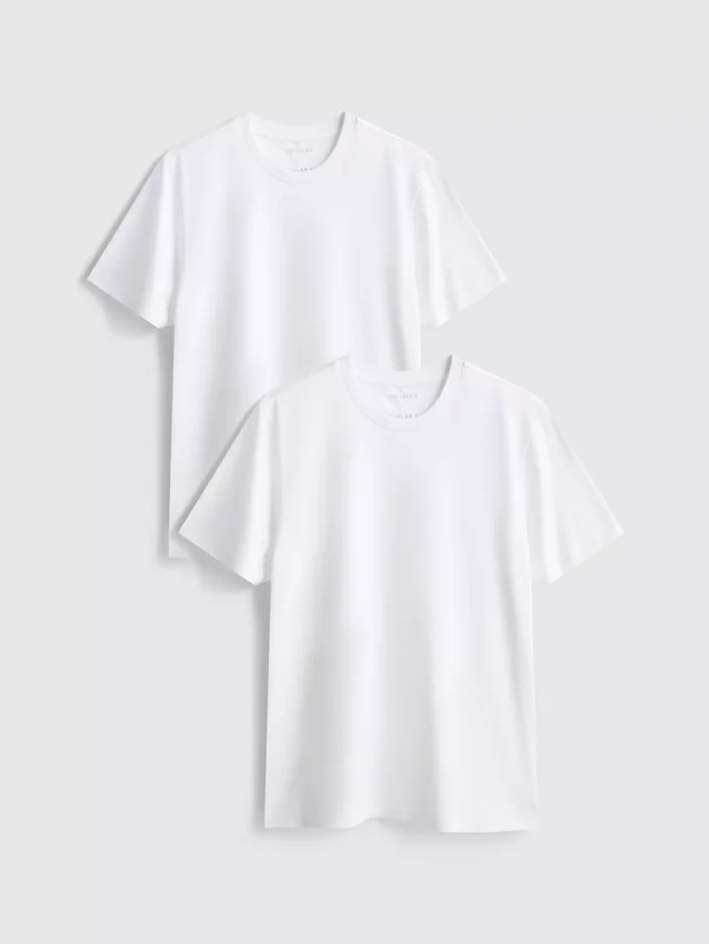 Paquete de 2 camisas de cuello redondo