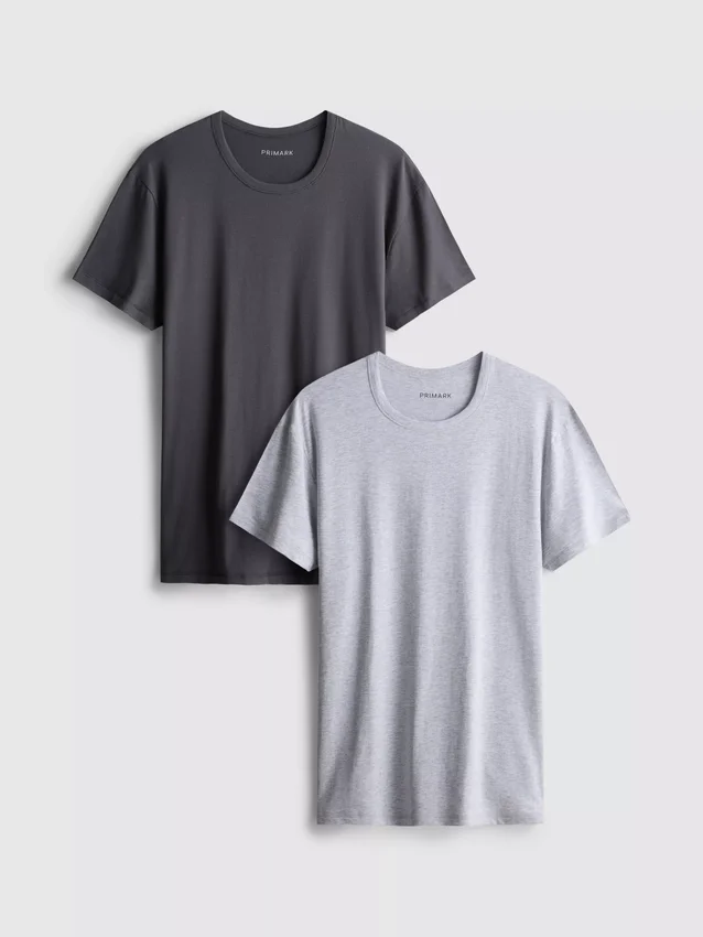 Paquete de 2 camisetas básicas de manga corta