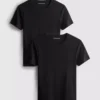 Paquete de 2 camisetas de manga corta con textura acanalada