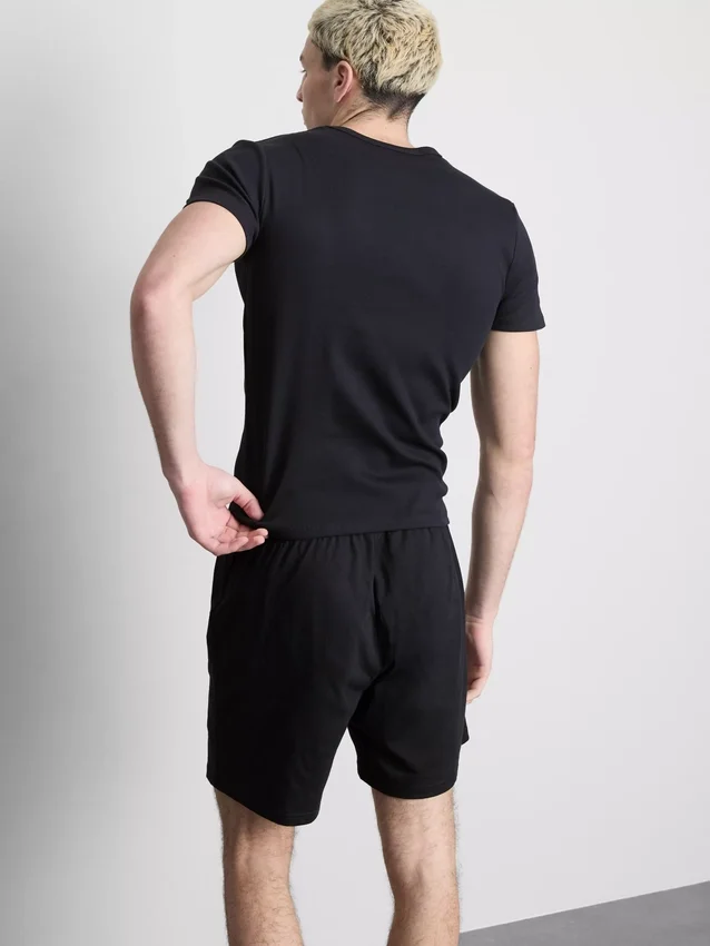 Paquete de 2 camisetas de manga corta con textura acanalada