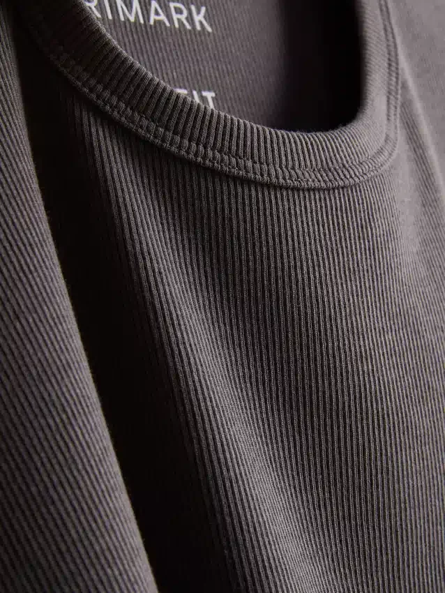 Paquete de 2 camisetas de manga corta con textura acanalada