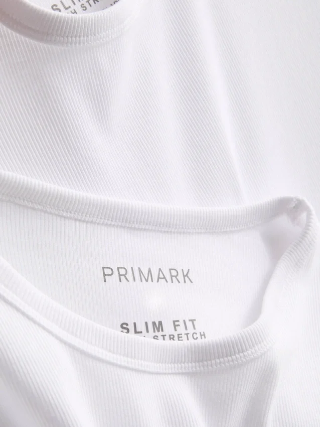 Paquete de 2 camisetas de manga corta con textura acanalada