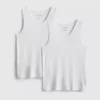 Paquete de 2 camisetas sin mangas básicas