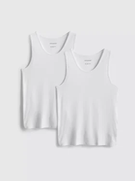 Paquete de 2 camisetas sin mangas básicas