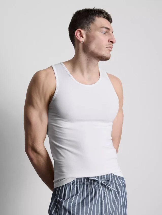 Paquete de 2 camisetas sin mangas básicas