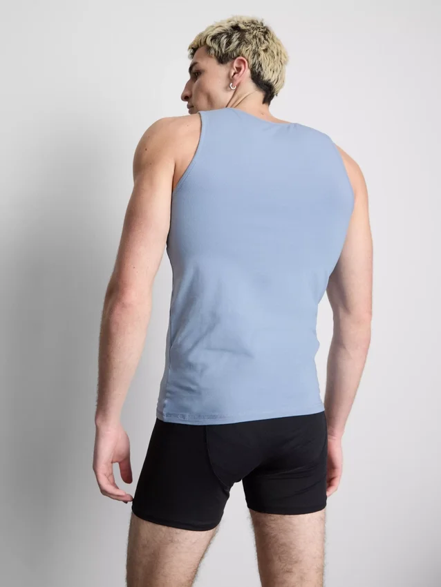 Paquete de 2 camisetas sin mangas básicas