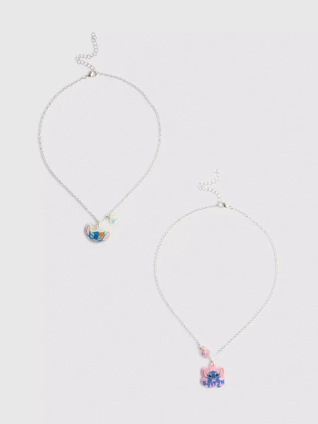 Paquete de 2 collares «BFF» de Stitch de Disney