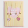 Paquete de 2 collares de corazones «BFF»