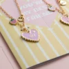 Paquete de 2 collares de corazones «BFF»