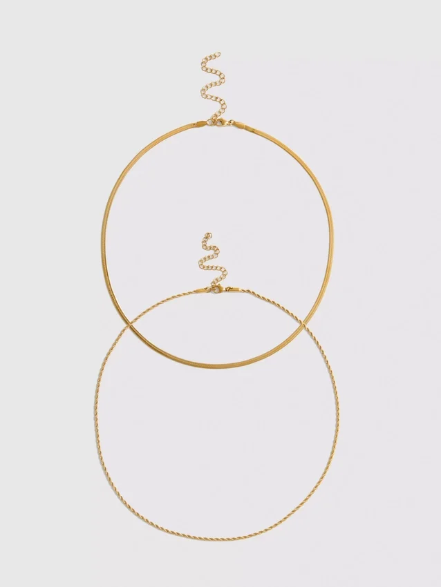 Paquete de 2 collares en capas a prueba de agua